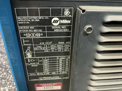 Used MILLER AXCESS 450 Mig Welders Ohio US | HGR 24 #1278932
