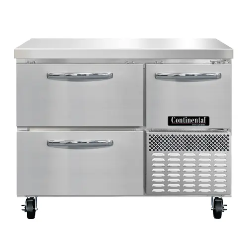 Continental RA43N-D 43" Worktop Refrigerator W/ (2) Sections, 115v