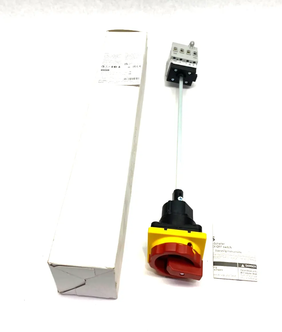 USED SIEMENS SENTRON ROTARY DISCONNECT EMERGENCY SWITCH 3-POLE 16A