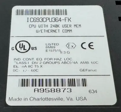 USED GE FANUC IC693CPU364