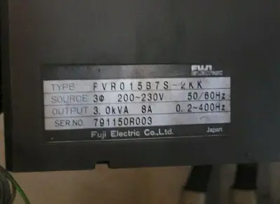 USED FUJI ELECTRIC FVR015B7S-2KK