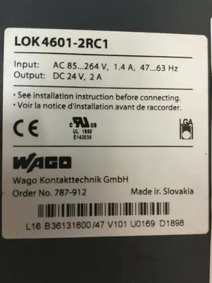 USED WAGO LOK4601-2RC1