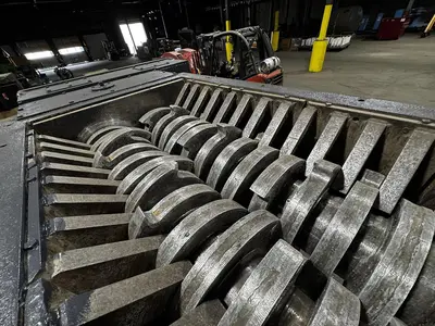 Used SHRED TECH ST-100 Dual Rotor or Single Rotor Shredders Pennsylvania US | Global Equipment International, LLC #1230447
