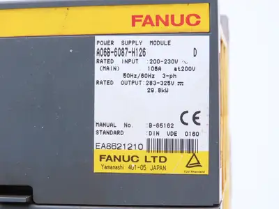Fanuc A06B-6087-H126 D Servo Amplifier Module 325V 29.8 kw Series D