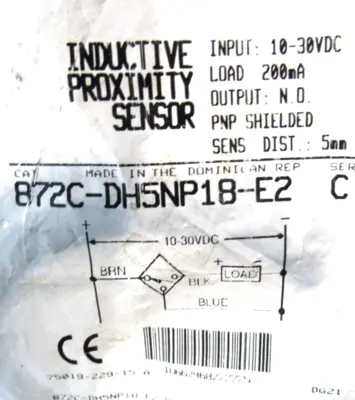 ALLEN BRADLEY 872C-DH5NP18-E2 PROXIMITY SENSOR SER.C 872CDH5NP18E2 NEW SURPLUS