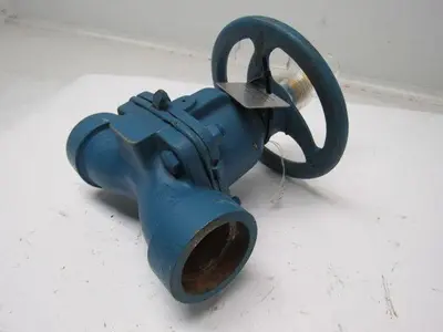 Dia-Flo 015-2472-903-00M 1-1/2" Weir Diaphragm Valve Cast Steel Socket Weld