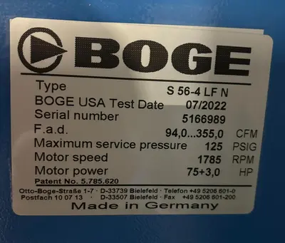 USED 2022 BOGE S 56-4 LF N