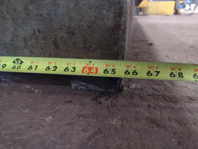 12' X 6' STEEL LAYOUT TABLE PLATE: STOCK #23783