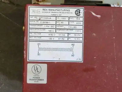 USED REX MANUFACTURING CPT1000UA