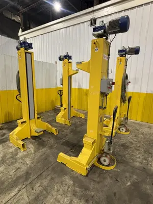 80,000 LBS X 4 LIFTS WHITING MODEL #SCM-100F.4 PORTABLE LIFT JACKS, 2015: STOCK #23684