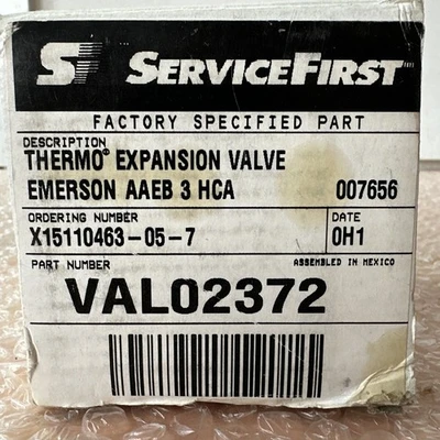 NEW Emerson VAL02372