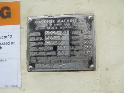 1979 GARDNER SDG6-30 GRINDERS, DISC, HORIZONTAL, DOUBLE | GCH Machinery (10)