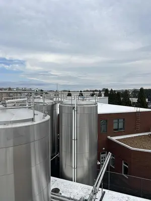 Walker Stainless 20,000 Gallon Jacketed Stainless Steel Storage Tanks SA240/T316L R-717 Lot of 4 1997