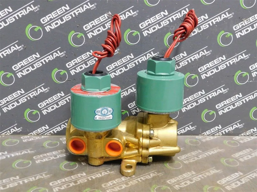 ASCO 834483 Red Hat Solenoid 4-Way Valve 1/2" NPT 120VDC 9.7W New