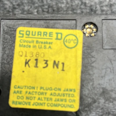 Used Square D Q1380 Circuit Breakers California US | Davliegogo LLC #1707105