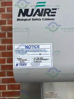 USED NUAIRE NU-430-600 CLASS II TYPE B2 BIOLOGICAL SAFETY CABINET 6 FT