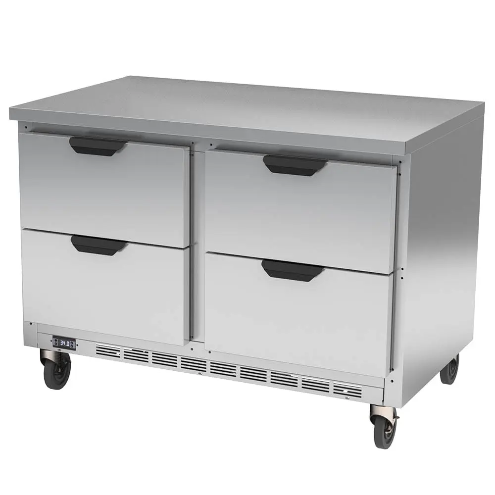 Beverage-Air WTRD48AHC-4-FLT 48" Worktop Refrigerator W/ (2) Section, 115v
