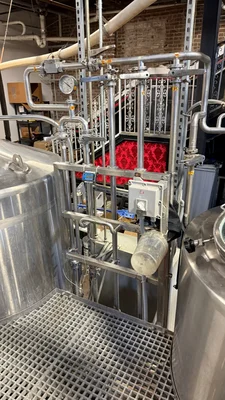 DYM 10bbl 4-vessel Electric Brewhouse w/direct fire firebox