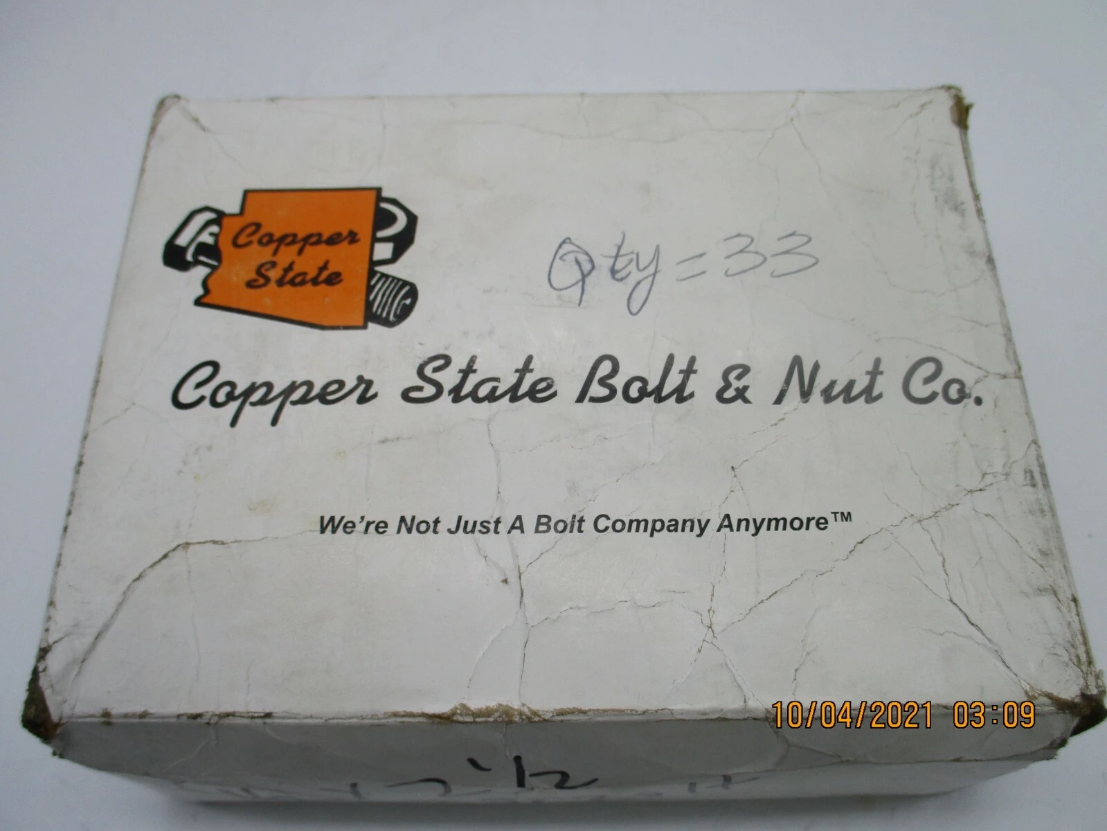 NEW Copper State Bolt & Nut Co. 02CSCZ-0500250