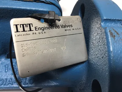 ITT Engineered Valves Dia-Flo 1 1/2 015-52521-903-000 S/N 9311611-007