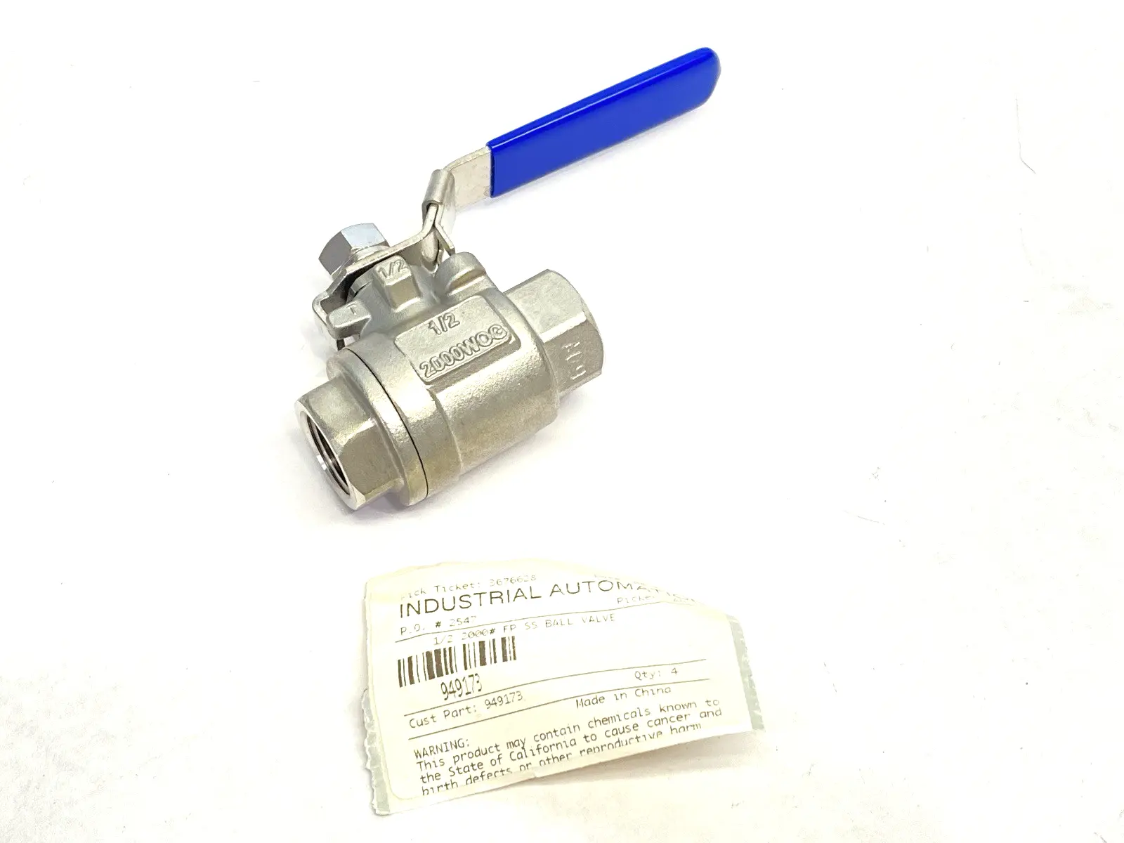New | in-Stock Midland Industries 2-Piece Ball Valve 1/2" FPT x FPT 2000psi Pump & Valve Parts Michigan US | Maverick Industrial Sales #1391022