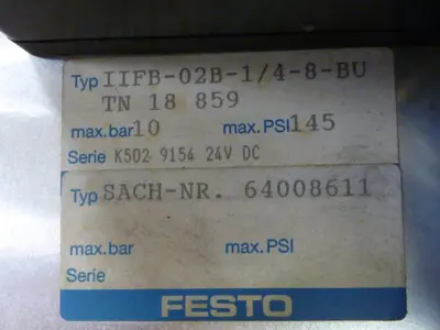 USED FESTO IFB8-02