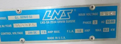 USED 2004 LNS QUICKLOAD SERVO S3