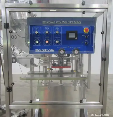 Used INLINE FILLING SYSTEMS NT CAPPER Cappers Quill - Automatic Inline Illinois US | Aaron Equipment #1130447