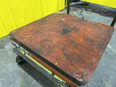 4,000 LB PRESTO MODEL XL24-40 HYDRAULIC POWER SCISSOR LIFT TABLE 110V: STOCK #20213
