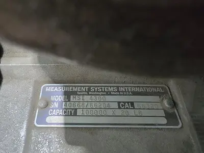 100,000 LBS CAPACITY PORTA-WEIGH MODEL #MSI-4300 DIGITAL CRANE SCALE WITH HOOK: STOCK #21999