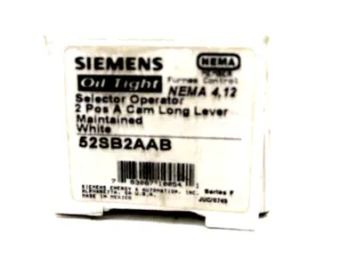 NEW FURNAS 52SB2AAB SERIES B PUSH BUTTON SELECTOR SWITCH