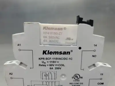 USED Klemsan KPR-SCF-115VAC/DC-1C