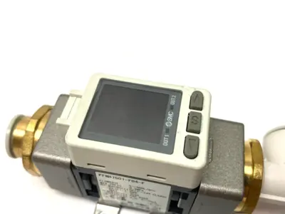 USED SMC DIGITAL AIR FLOW SWITCH 5~500L/MIN, DUAL-COLOR