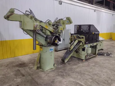 18” X .175”  X 8,000 LBS CWP MODEL #SFAC4-20 SPACE-SAVER AUTOMATIC DOUBLE END SERVO COIL FEED LINE: STOCK #22215
