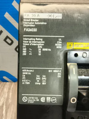 Used SQAURE D FA34030 Circuit Breakers South Carolina US | ESS Industrial Equipment Sales #1231901