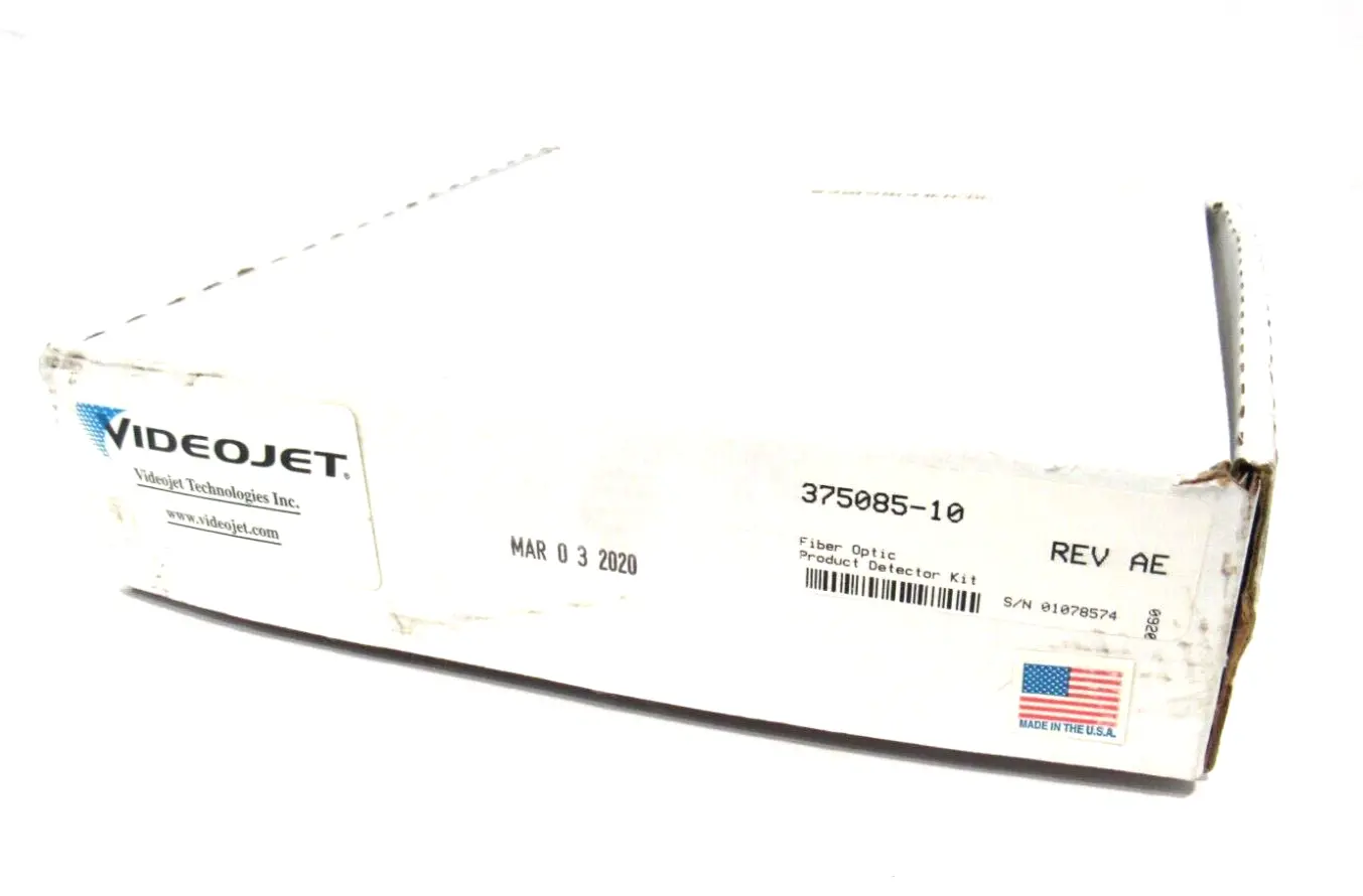 NEW VIDEOJET 375085-10 FIBER OPTIC DETECTOR KIT 37508510