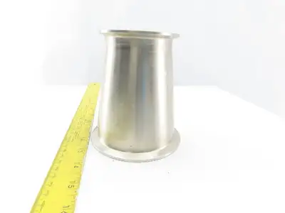 4" x 3" Flanged Stainless Steel Sanitary Concentric Reducer