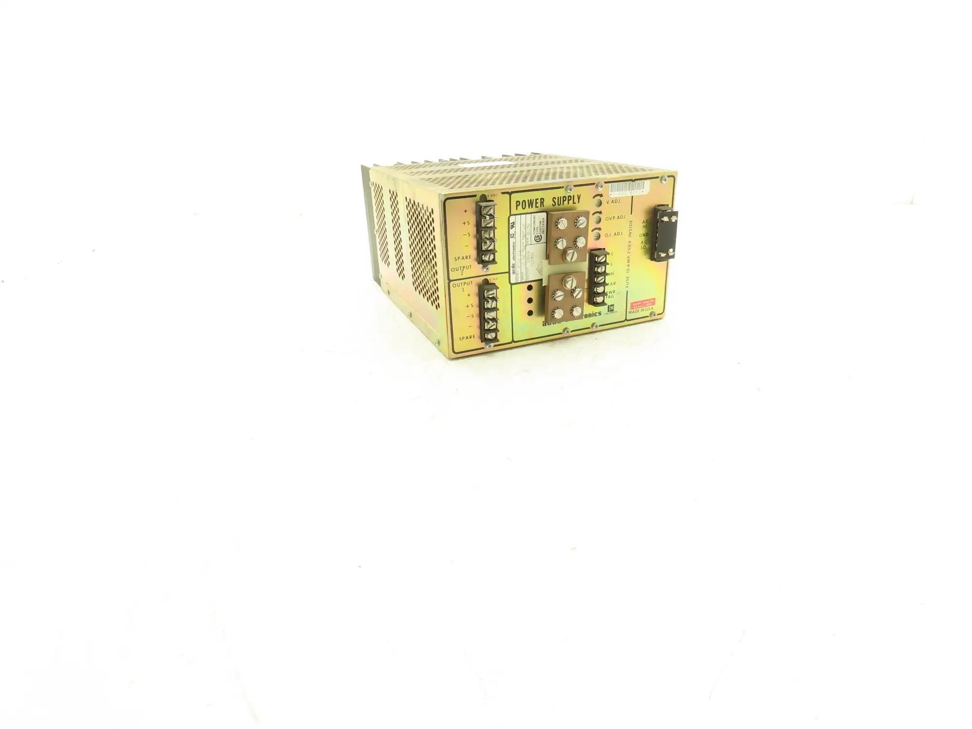 ACDC Electronics RT301-116 Power Supply 115VAC Input Output  5V 60A-12V 5A