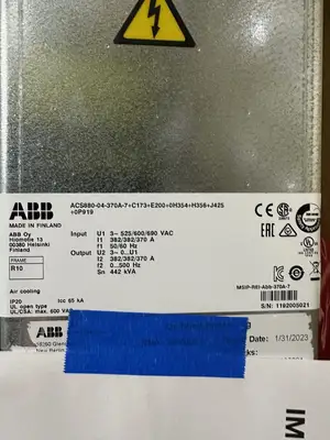 NEW 2019 ABB ACS880-04-370A-7+C173+E200+0H354+H356+J425+0P919   V