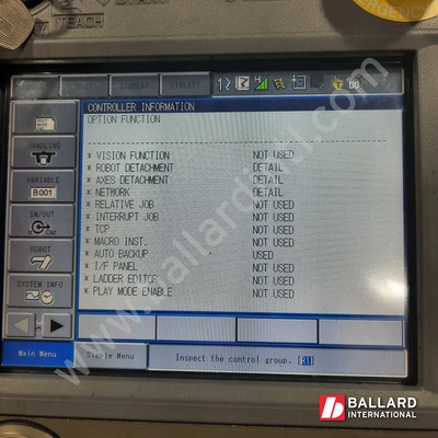 YASKAWA Motoman MH180 Robot System w/ DX200 Controller