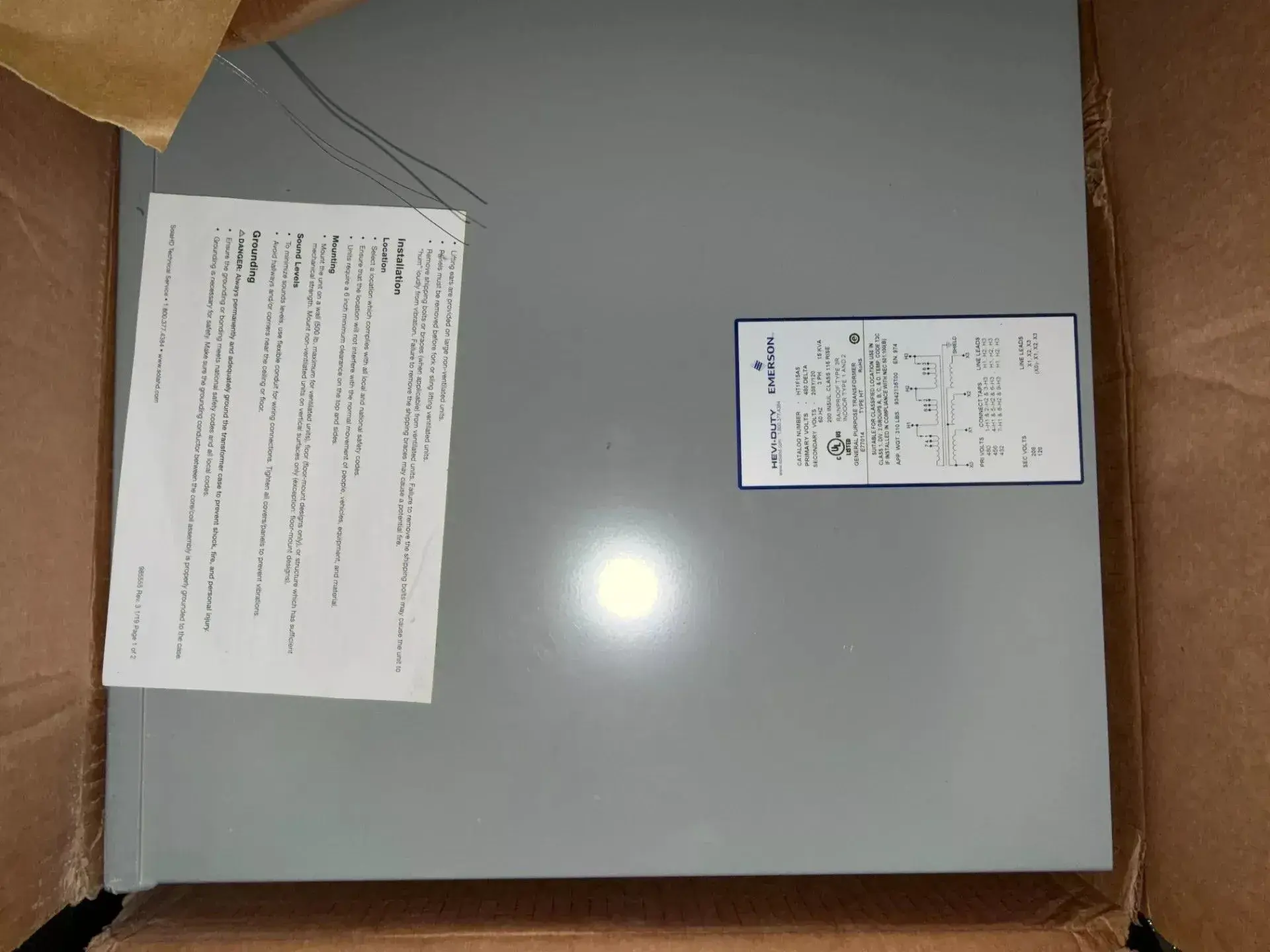 New | in-Stock EMERSON HT1F15AS Transformers Kentucky US | Aucto #1315645
