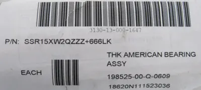 NEW THK SSR15XW2QZZZ+666LK LINEAR GUIDE SLIDE RAIL SSR15XW2QZZZ666LK