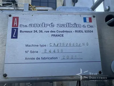 Used ZALKIN 18 HEAD Liquid Fillers | Star Industries #1254145