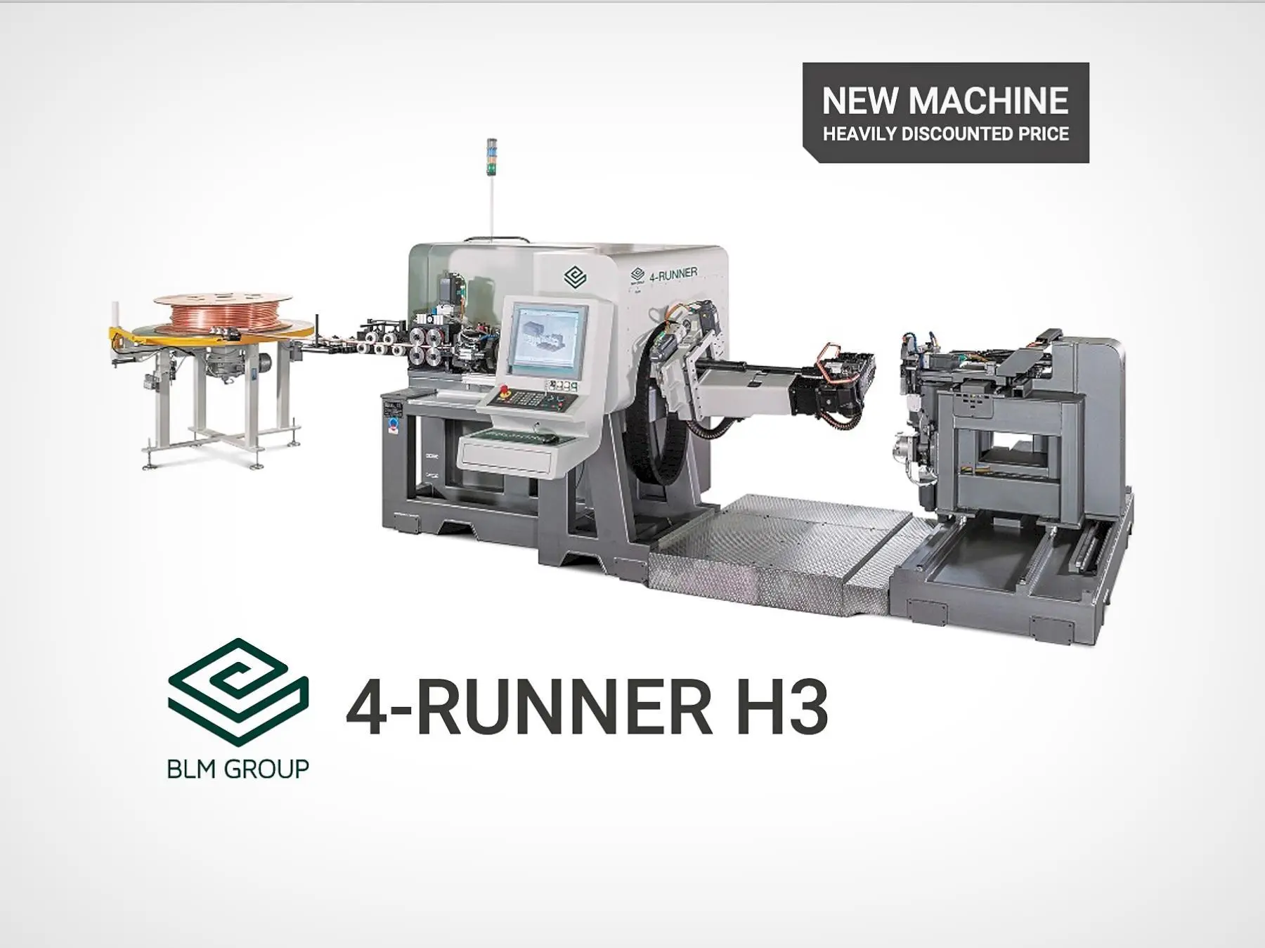 New | in-Stock 2017 BLM 4-RUNNER H3 Pipe, Tube & Bar Benders | Machine Factory Outlet #1267088