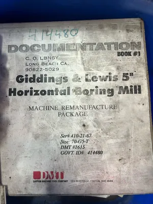 USED GIDDINGS & LEWIS 70-GS-T