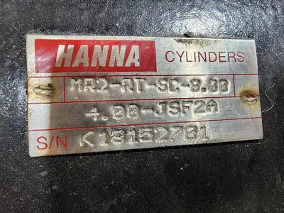 USED HANNA CYLINDERS MR2-RT-SC-8.00-4.00-JSF2A