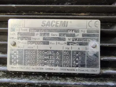 USED 2013 SACEMI IMM 80B