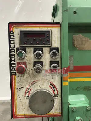 Used 1991 ACCURSHEAR 61356 Power Squaring Shears (Gauge) Michigan US | Vander Ziel Machinery Sales #480519