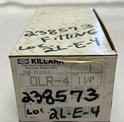 New | in-Stock HUBBELL KILLARK OLR-4 Miscellaneous Equipment (Electrical & Power) | Surplus Asset Holdings #1192188