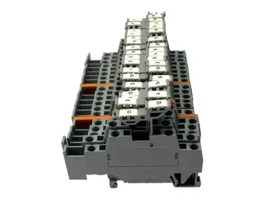 USED WAGO DOUBLE-DECK TERMINAL BLOCK LOT OF 19